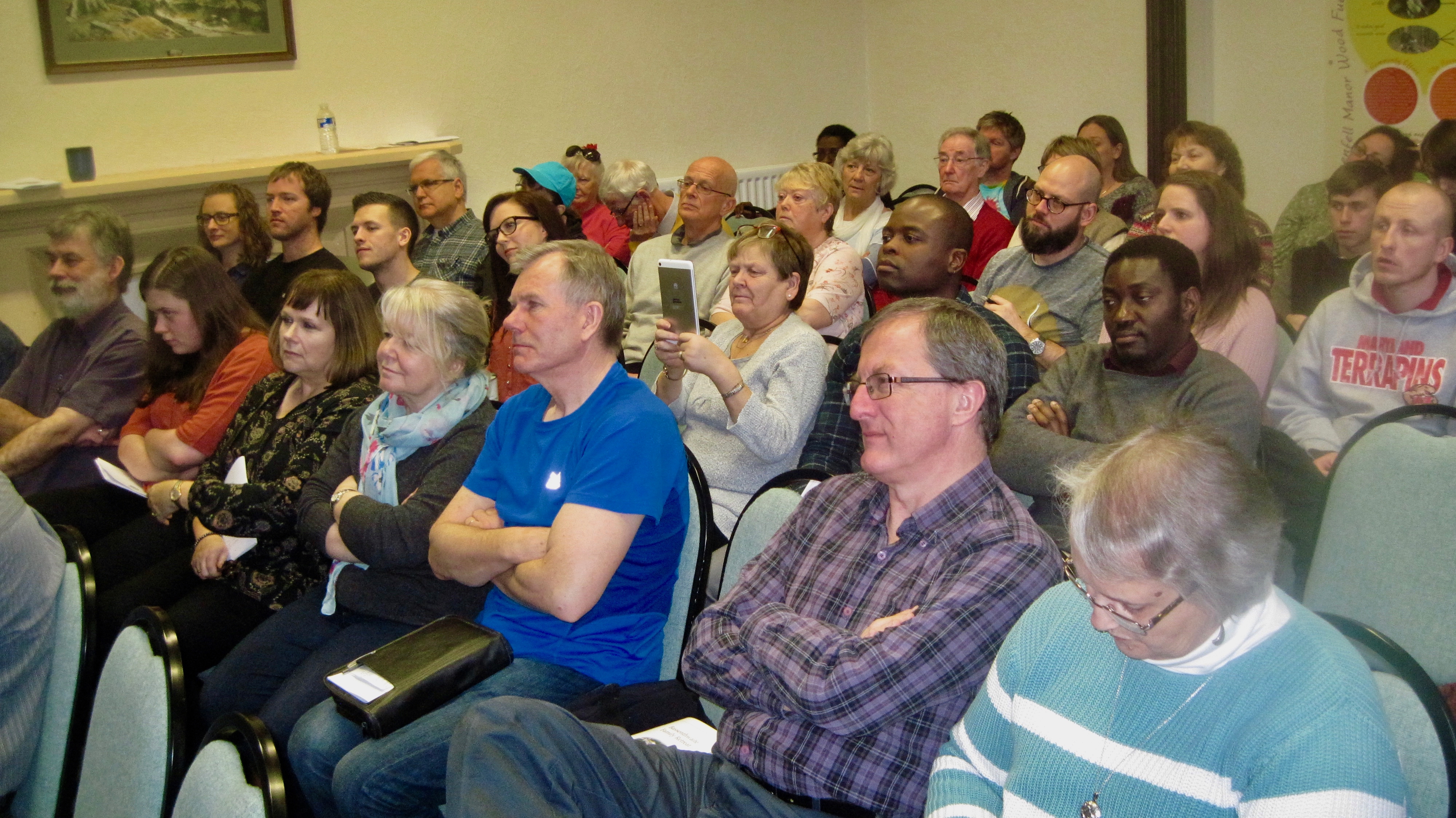 The attentive crowd during one of the more 'formal' sessions at the retreat